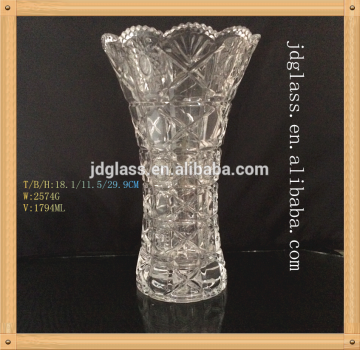 2016 cheap home dacoration glass flower vase
