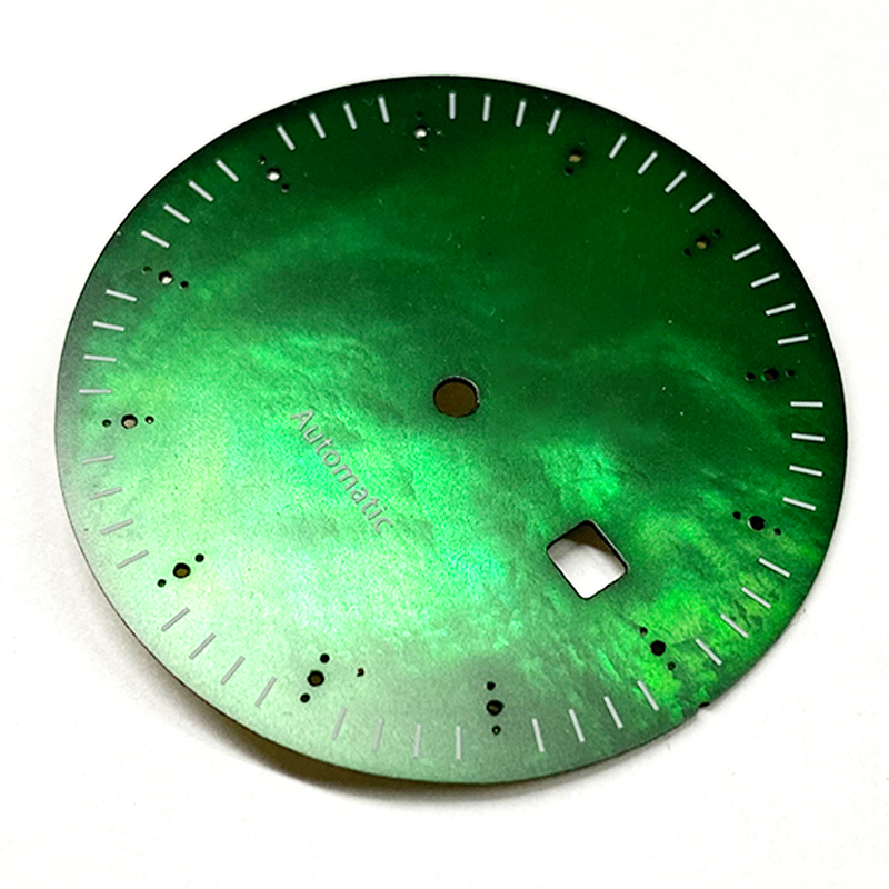 Dial orologio da pomano verde naturale per orologio di lusso