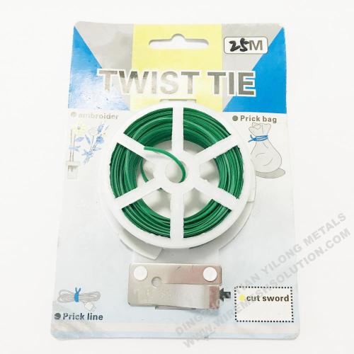 Planta de jardín Green Twist Tie Wire 50m