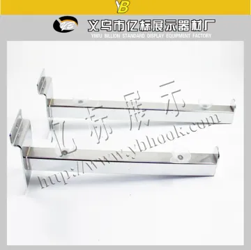 Supermarket Metal shelf support brackets with suction cup