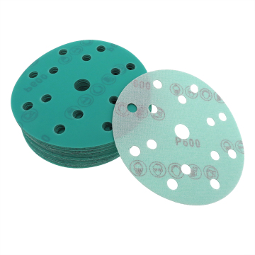 6 Inch 150mm Hook and Loop Green Film Sandpaper for Abrasive Tools and Polishing