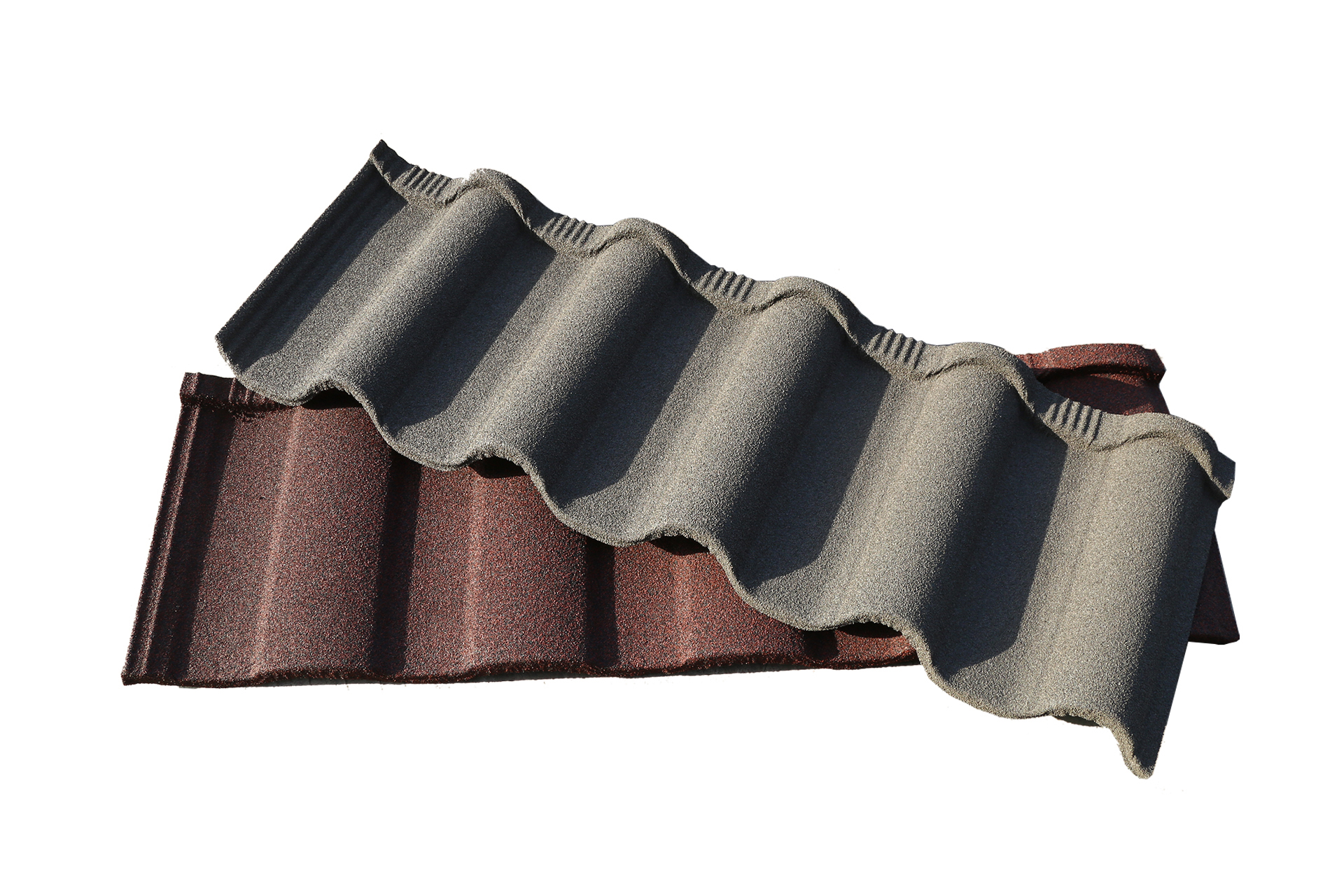 Retro waterproof roof stone colored metal tile