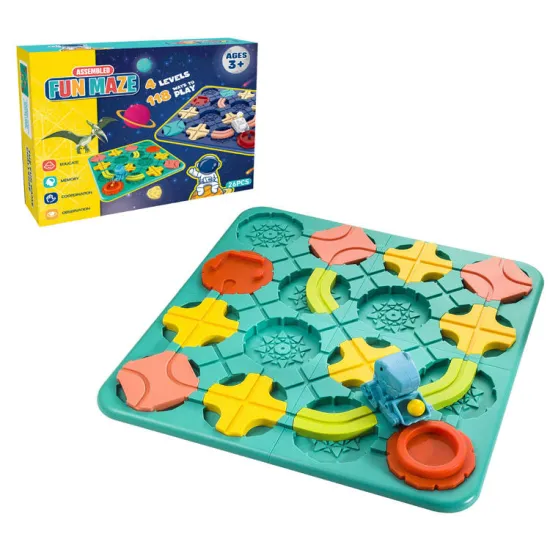 118 Challenges: Logical Orbit Maze Board Game - A Brain Teaser and STEM Road Builder Toy