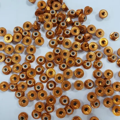 Drone fastener M5 lock nut types flange knurled