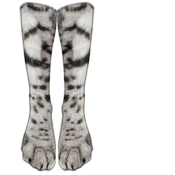 Unisex 3D Animal Paw Print Socks - Dog, Horse, Zebra, Pig, Cat, Leopard, Tiger