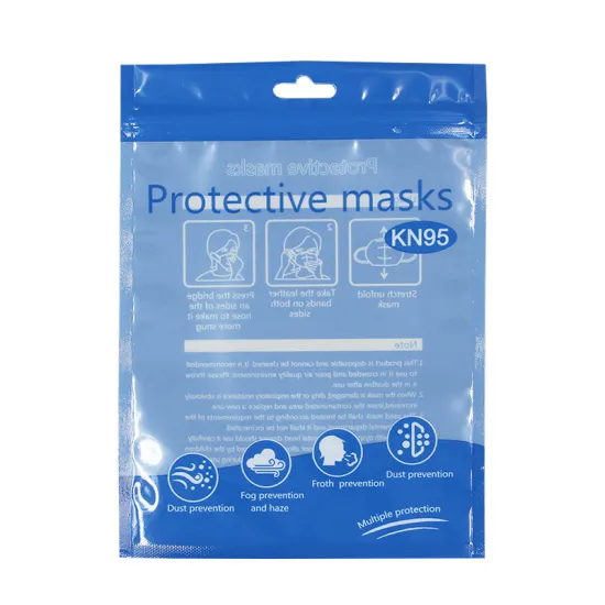 Wholesale market Face  Packaging Bag N95 Plastic Bag