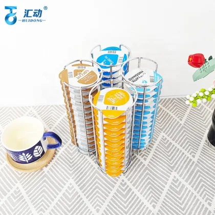 Large Capacity 52pcs Tassimo Vertuo Coffee Capsule Storage Organizer: 360 Degree Rotating Holder