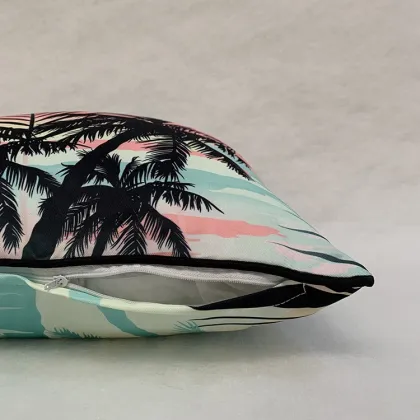 Beach Bounty Tropical Throw Pillow