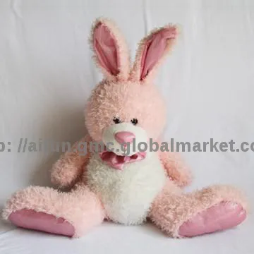 Pink rabbit toy, Plush toy cuddly.