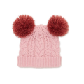 Kinder pompom Winter warmer Strickhut mit Futter