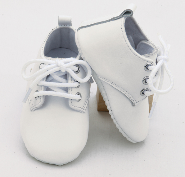 White Soft Sole Beche Christening Shoes