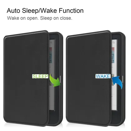 PU Leather Case for Kobo Clara 6 Inch - Auto Sleep/Wake Function