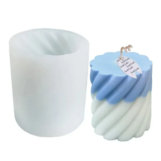 DIY 3D Cylindrical Scented Candle Mold for Soap and Gypsum Candles