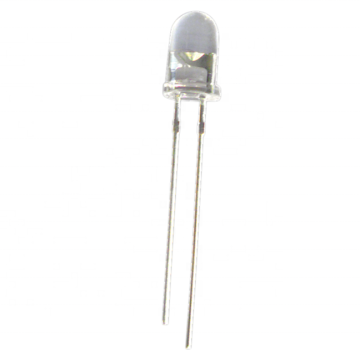 5mm Bullet Shape Water Clear Lens Blue LED Diode - Made in China