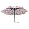 Paraguas automáticos de triple pliegue para mujer.