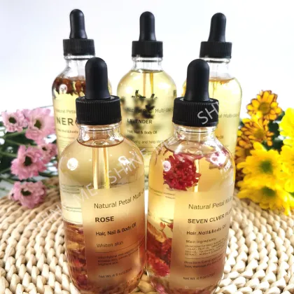 Pure Natural Flower Face and Body Essential Oil Serum - Hydrating Flower Face Oil