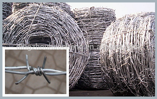Protected barbed wire made in china
