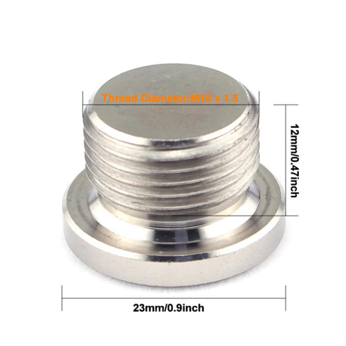 Car Stainless Steel Nuts M18*1.5 Bung Plug Kit