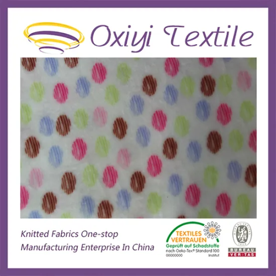 Double side printed 100 polyester knit fabric