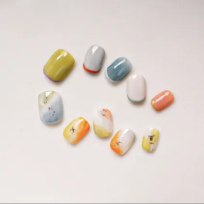 Square and Round Macaron – Spring, Summer, Autumn