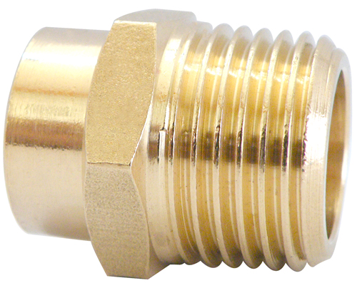 Brass Straight Connector Male-Cu