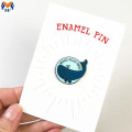 Gift Metal Customization Emaille Pin Met Backing Card