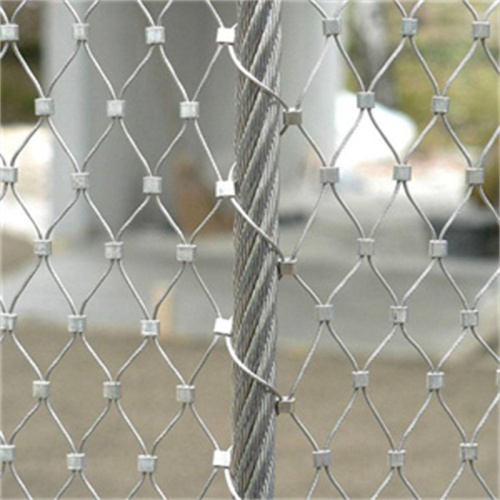 Stainless Steel Rope Mesh Zoo fence Mesh/High Strength Decorative Hand-Woven Stainless Steel Wire Rope Mesh