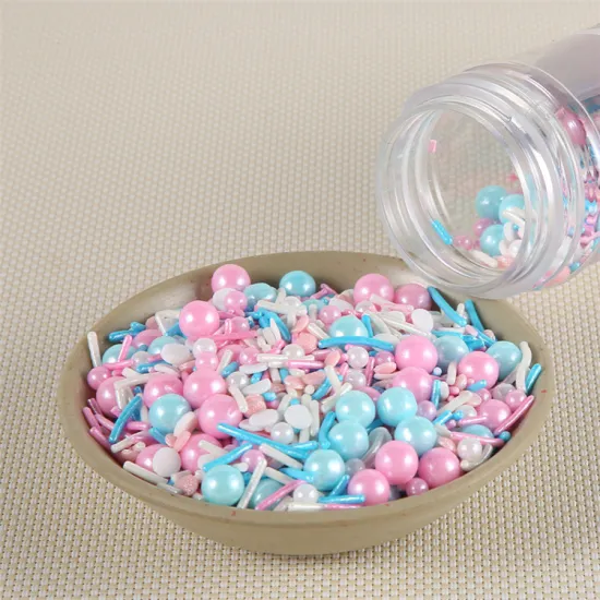 Hot Sale 130g Candy Colorful Cake Decorating Sugar Beads