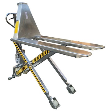 High Quality Stainless Steel Scissor Pallet Trucks SS304 SS316 1Ton 1.5Tons Anti-Corrosion Rust Mini Manual Stacker