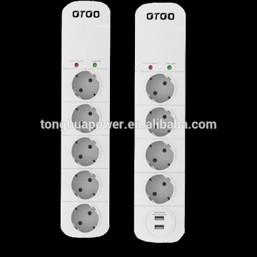 European/ Germany surge portected usb electrical socket with surge protector / usb surge protector