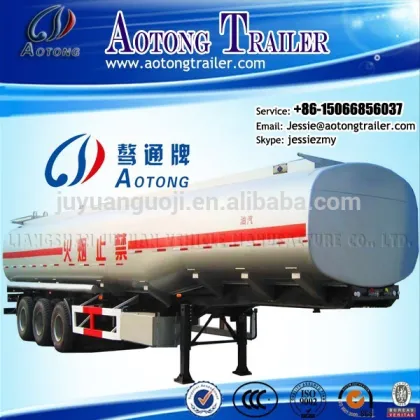 low price new 40M3 oil tanker trailers for sale / volume optional