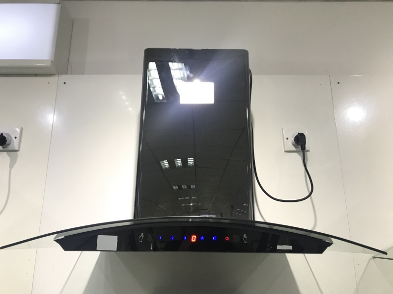 Fashionable Hand Sensor Switch Range Hood Big Suction Power Copper Motor Kitchen Use Modern Chimney Range Hood