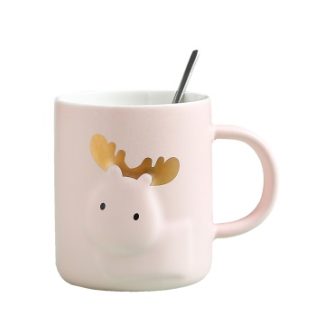Nuove tazze da caffè Sadada Bone China con coperchio e cucchiaio
