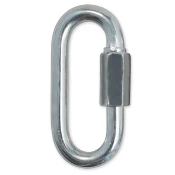 XL 8mm Zinc Plated Oval Quick Link, Galvanized Spring Carabiner: Repair and Fastening Tool