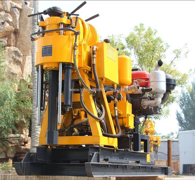 Rated Drill 230m Small Hydraulic Water Well Driller
