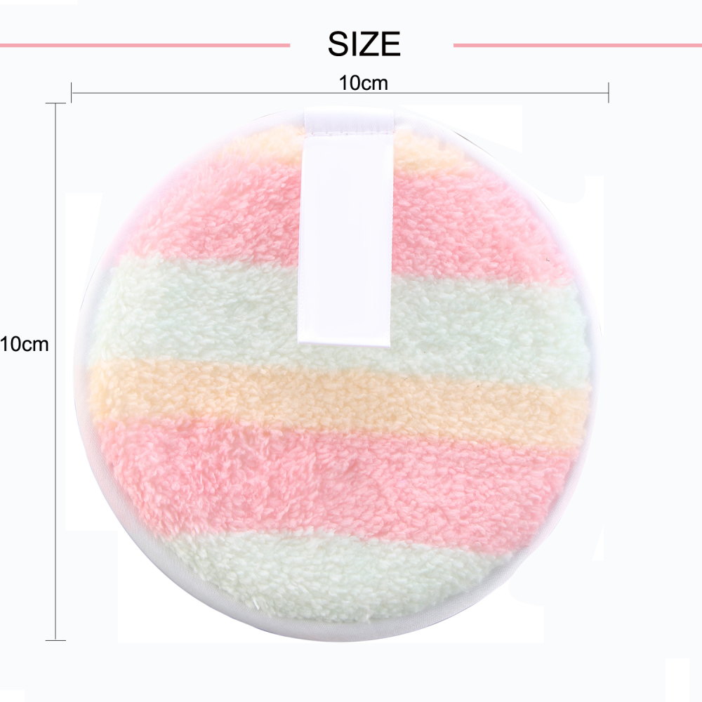 Reusable Microfiber Makeup Discharge Remover Puff Cleansing Sponge For Face Cleaner Plush Puff3 Png