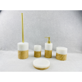 natural stone marble bathroom accessory set