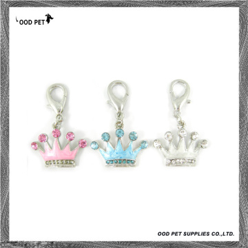 Pet Jewelry Enamel Crowns Crystal Dog Pendant (SPP8107)