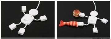 usb hub with people model