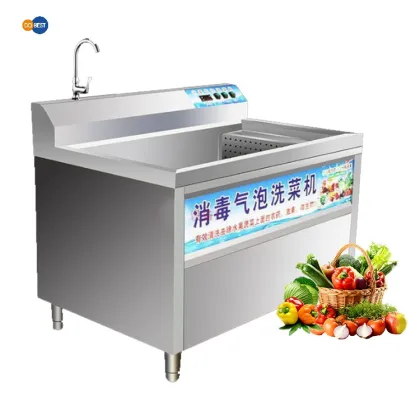 Vegetable Vortex Wash Machine: S/S Residue Filter Food Processing Equipment for Fruit and Vegetable Washing