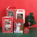 Christmas Decorations Drawstring Red Paper Gift Bags