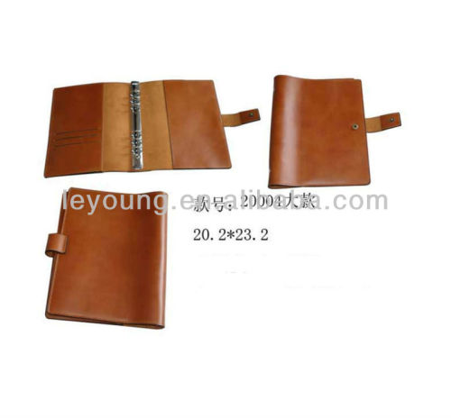 Genuine Leather Cover 6 ring planner cover A5 Size
