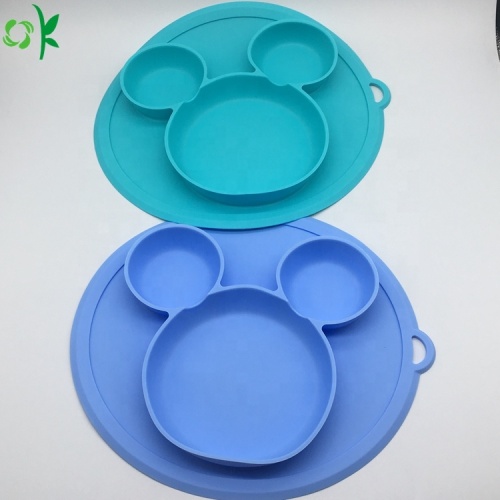 Food Grade Silicone Baby Dinner Plates