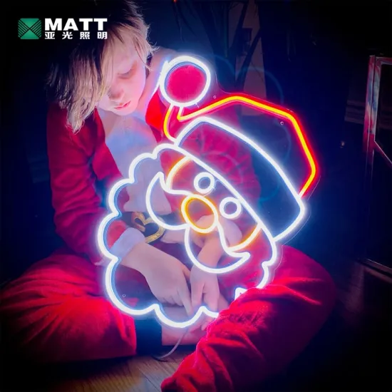 Handmade Dropshipping Christmas Decor: Santa Claus LED Neon Signs & Acrylic Wall Art