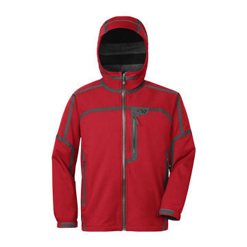 Men's Softshell Jacket with Exterior Seam Taping Details