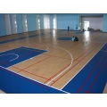 Oak Wood Surface PVC Vinyl Basketball Flooring