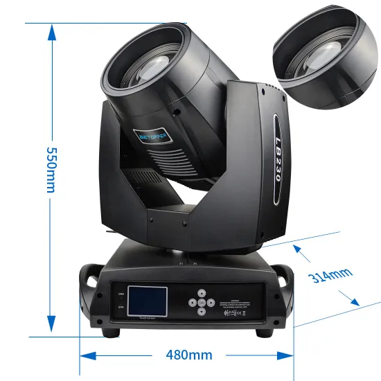 7R 230W LED Moving Head Beam Light with DMX for Show DJ Disco Party Stage Lighting LB230