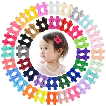 Clips de cheveux à arc mignons fabriqués à la main avec une sangle filetée pour bébé