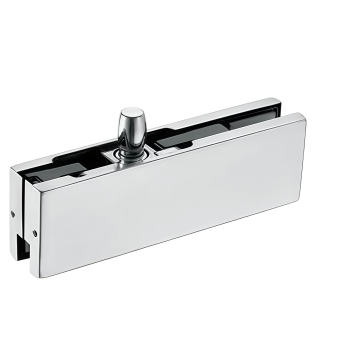 Заціск для накладкі фрамугі на шкляныя дзверы з паваротам 15 мм