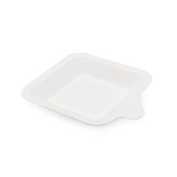 disposable food paper plate bagasse reed 4 inch plate cake